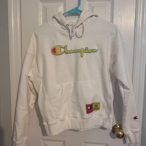 White Champion Hoodie